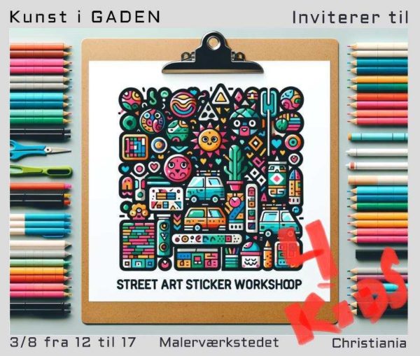 Free Street-art sticker workshop 4 kids & young at heart